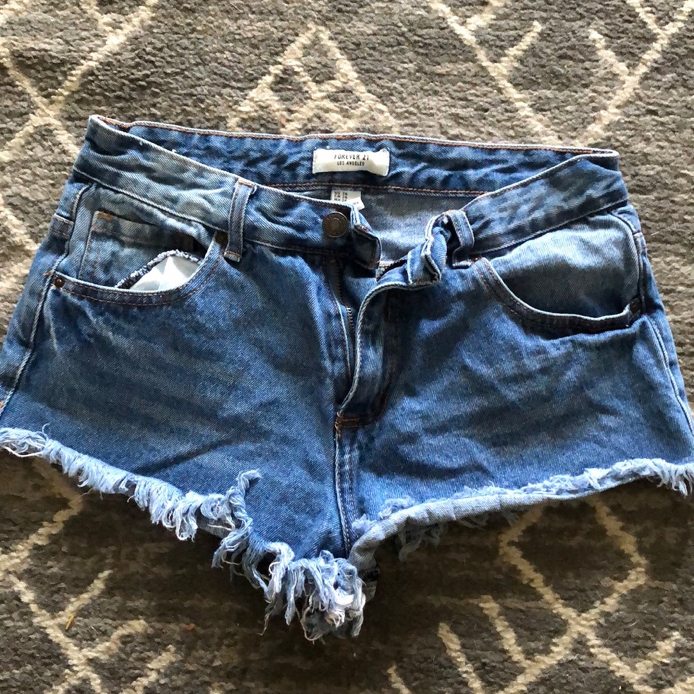 Forever 21 size 26 cutoff denim shorts